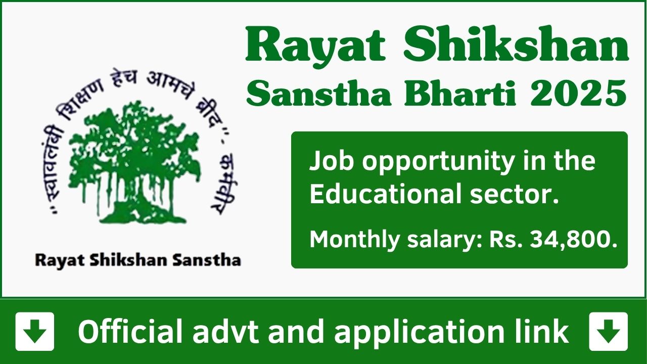 Rayat Shikshan Sanstha Bharti 2025