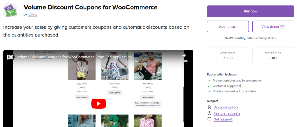 WooCommerce Volume Discount Coupons