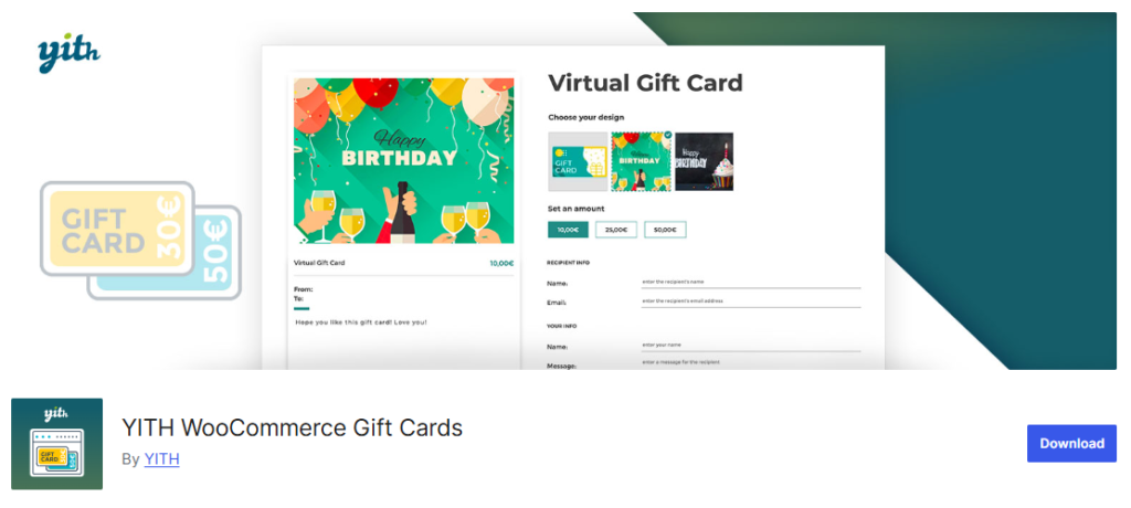 YITH WooCommerce Gift Cards